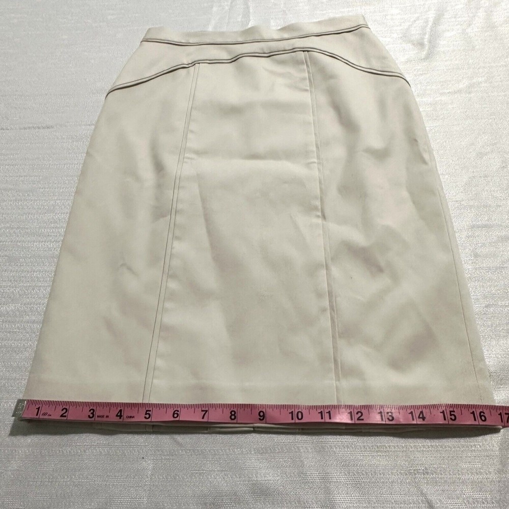 Worth Women’s Skirt Size 2 Cream Pencil Skirt NWT - Picture 3 of 7